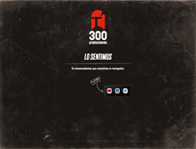 Tablet Screenshot of 300producciones.com